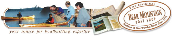 Bear Mountain Boat Shop - Cedar Strip Canoes and Kayaks - Build and Paddle