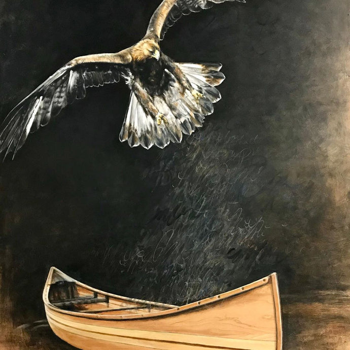 Woodstrip Canoe Features in New Artwork by Karen Tamminga-Patton