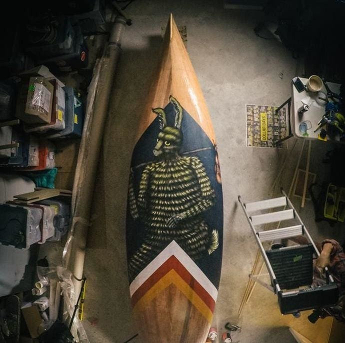 Creative Collaboration: Andrew Szeto and Drew Mosley's Painted Canoe